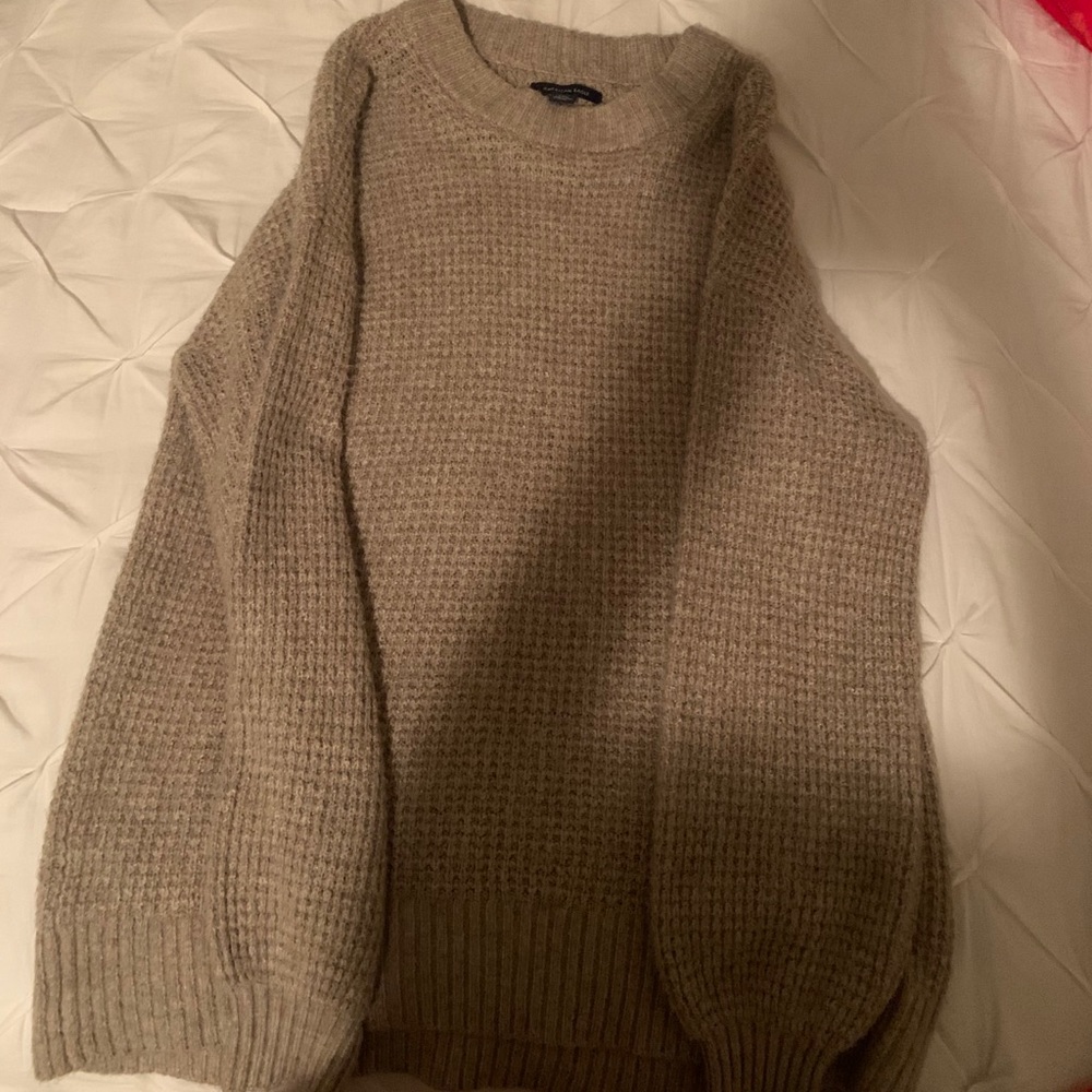 American Eagle oversized waffle knit sweater